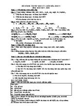 Đề cương ôn tập học kì I môn Hóa học 9 - Năm học 2017-2018